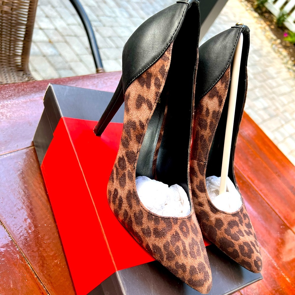 Leopard print heels